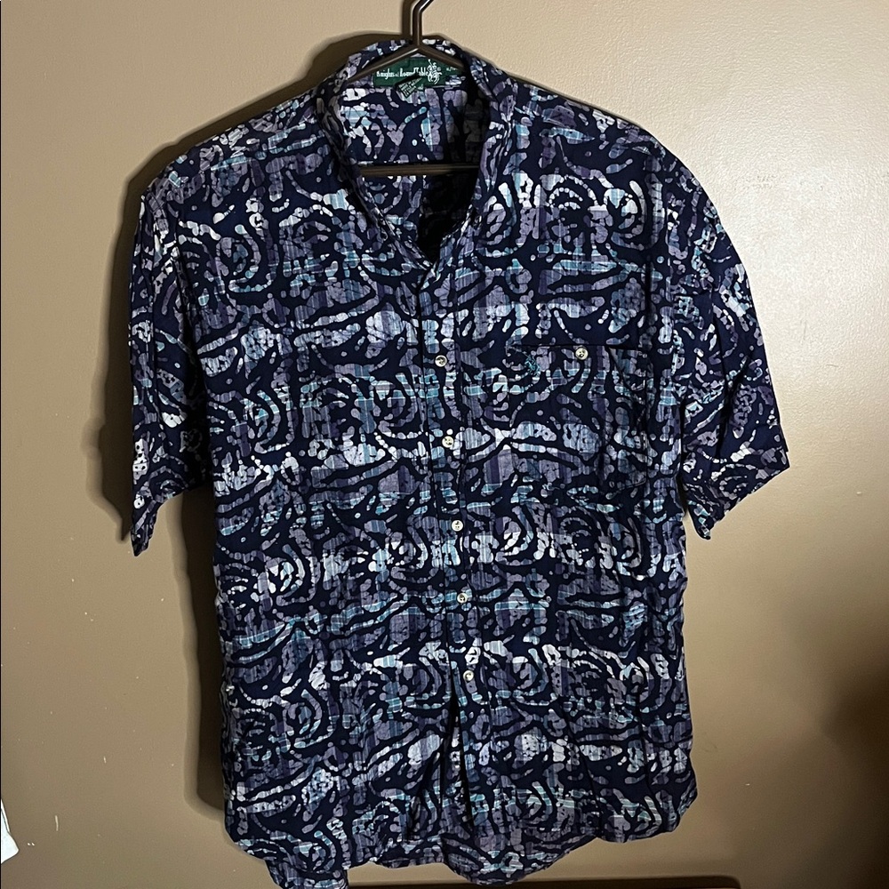 😄Hawaiian Style Button Down Shirt - Size XL